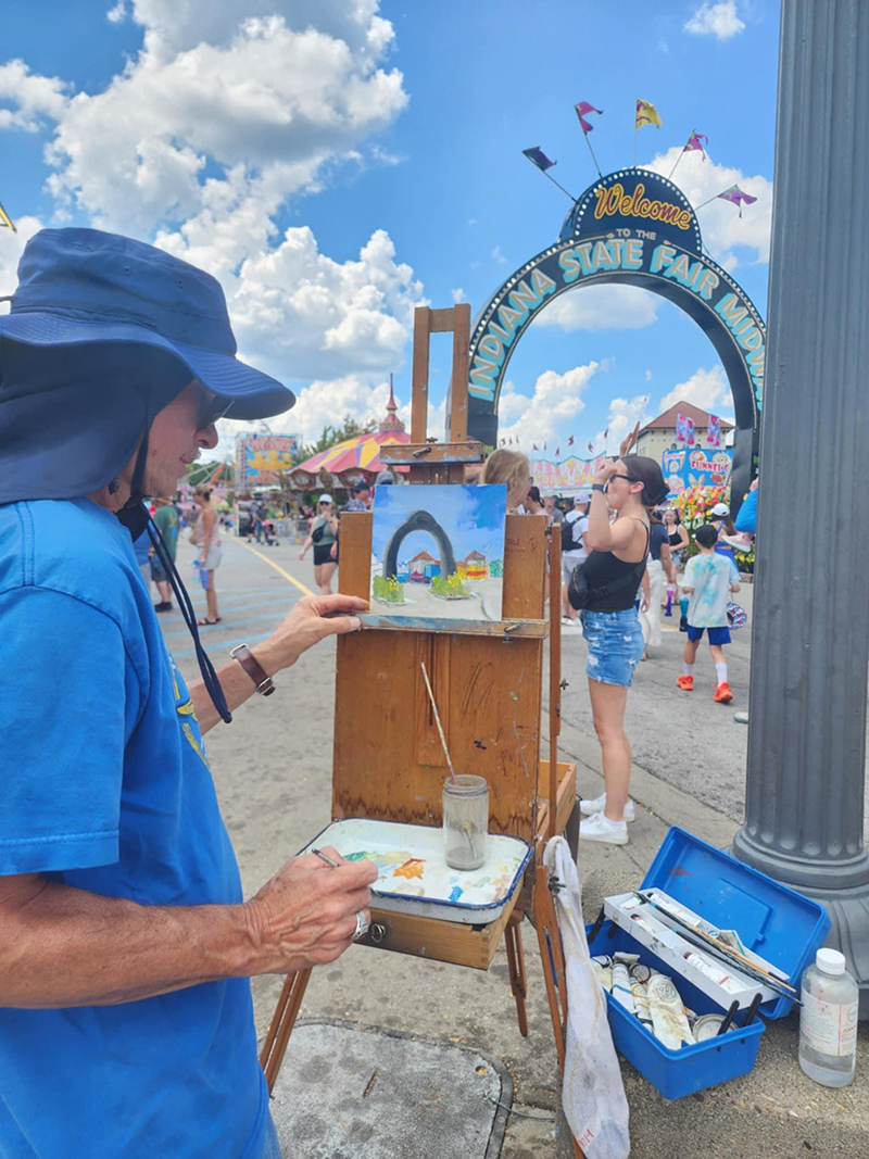 Painting of the Midway arch