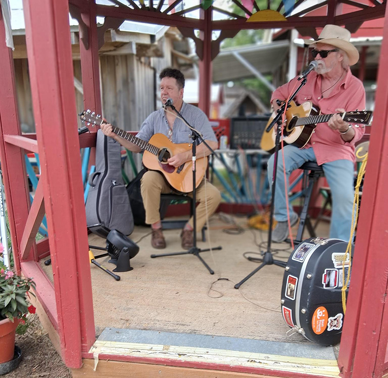 Jon Martin and Frank Dean at Pioneer Village