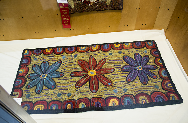 Hooked rug by Linda Ohlman