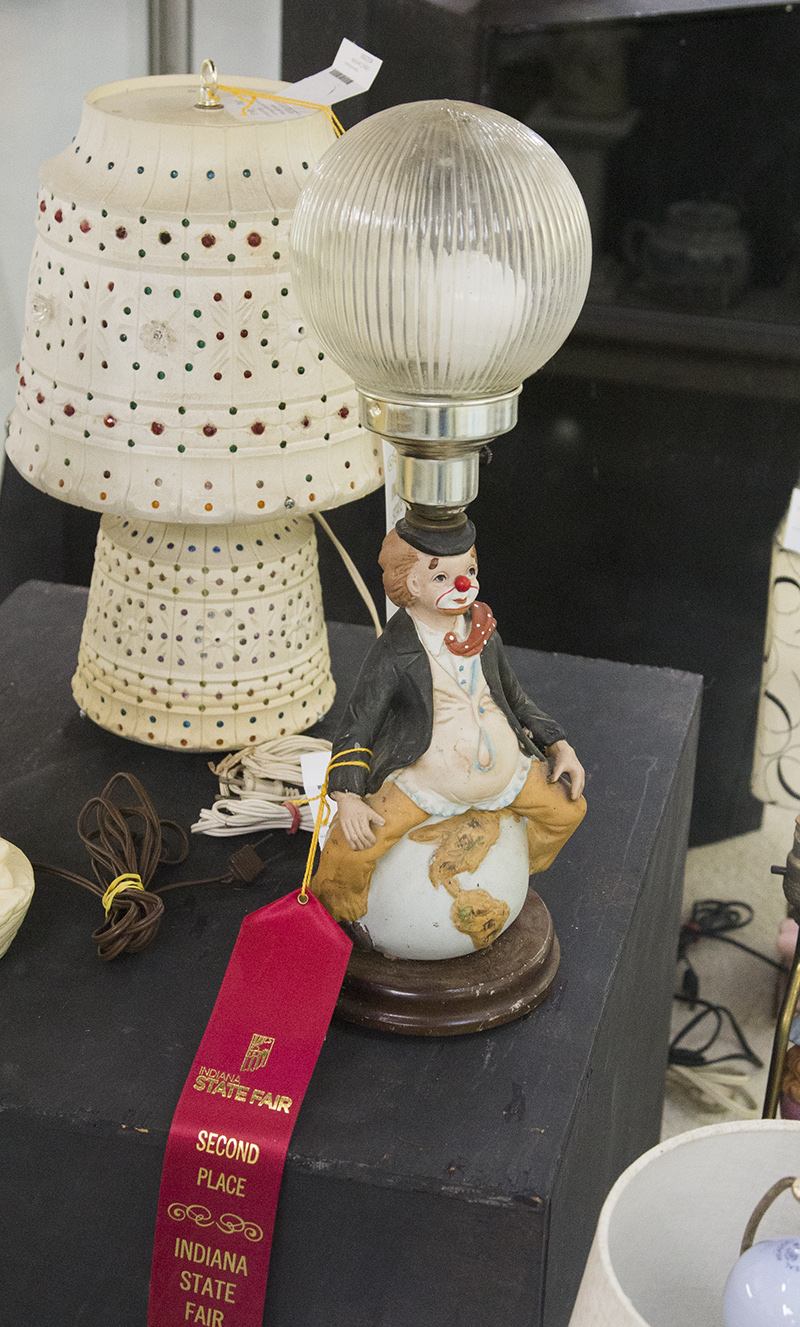 Nora Spitznogle's 2nd place ribbon in the Ugly Lamp contest