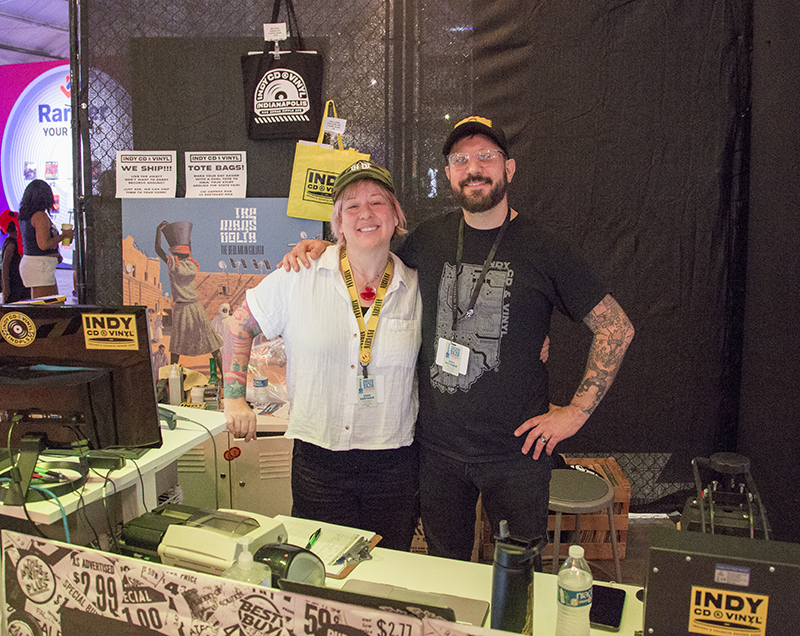 Indy CD and Vinyl owners Annie and Andy Skinner