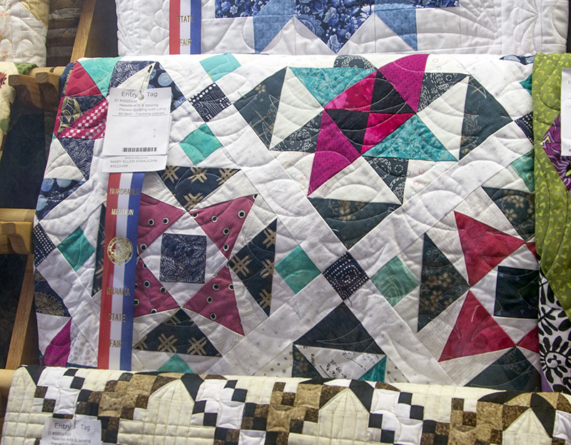 Honorable Mention ribbon for MaryEllen Straughn's quilt