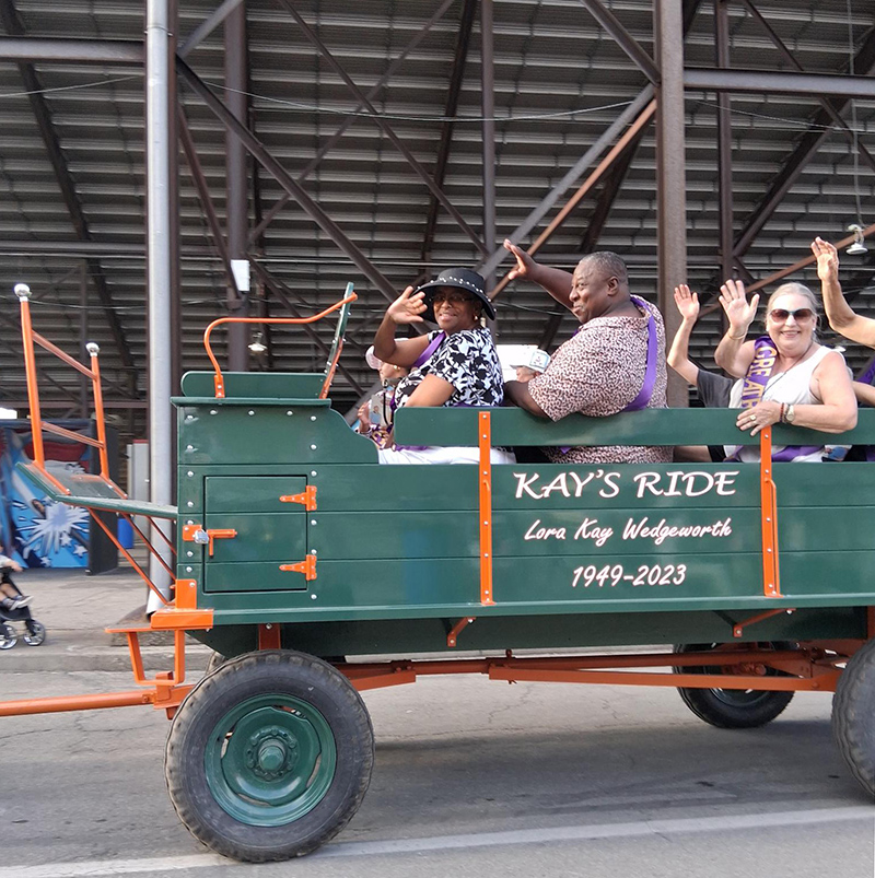 The Greatriarchs (long-term residents of the Martindale-Brightwood neighborhood) in the parade