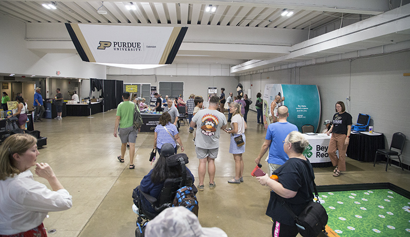 Inside the Purdue Extension Building
