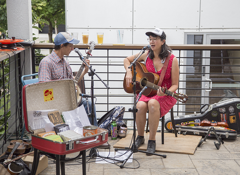 At Just Pop In! - 6406 Cornell Avenue - music by Squirrel Butter 