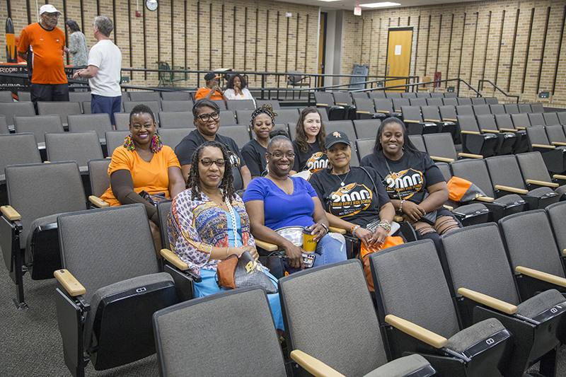 The tour of the school started in the Mini-Auditorium