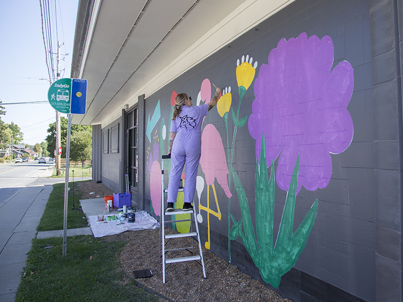 Random Rippling - New Mural on 46th