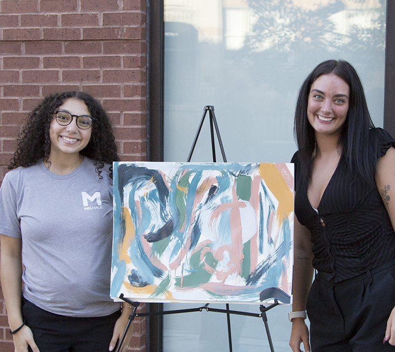 There was a community art piece painting event at Versa Apartments, 6220 Guilford Avenue [I4 on <a href=