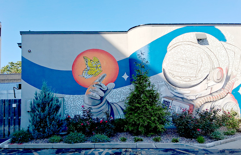 Frog's Random Rippling - Mural at Kilroy's