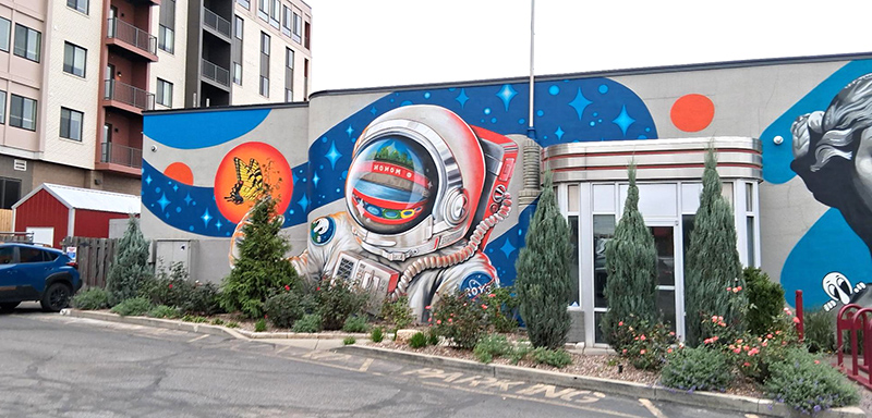 Frog's Random Rippling - Mural at Kilroy's