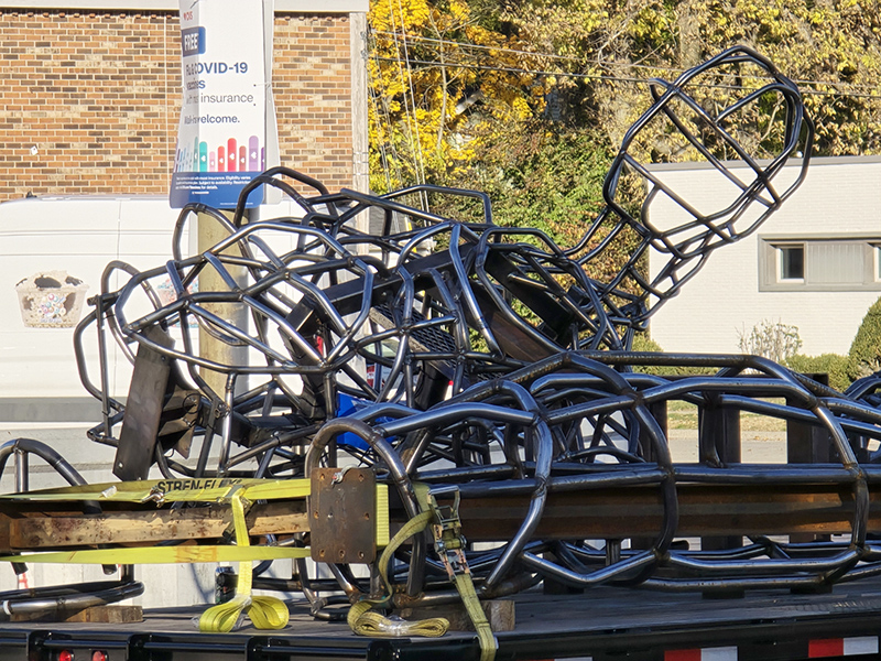 Random Rippling - Public Art Installed