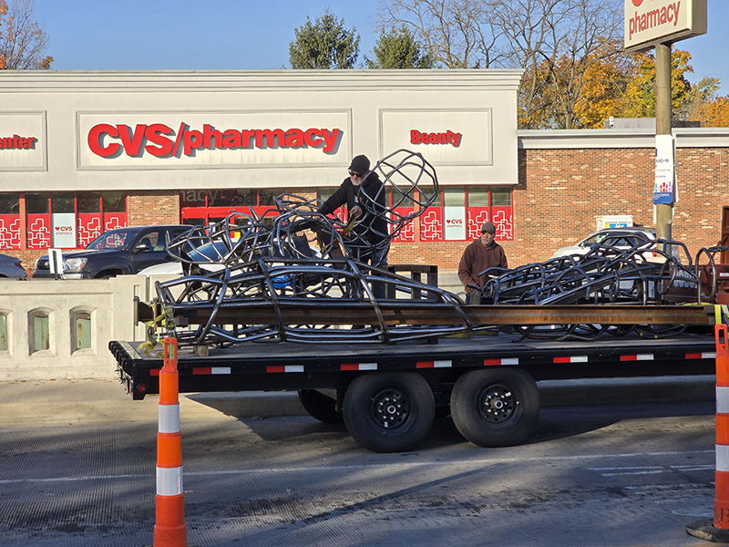 Random Rippling - Public Art Installed