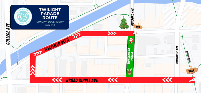 2025 Lights Up Parade Route