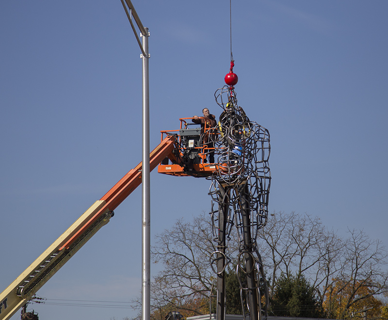 Random Rippling - Public Art Installed