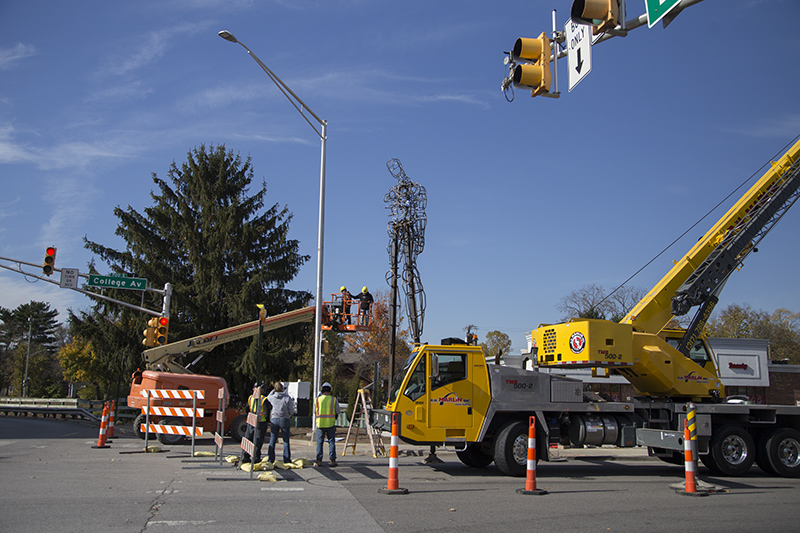Random Rippling - Public Art Installed