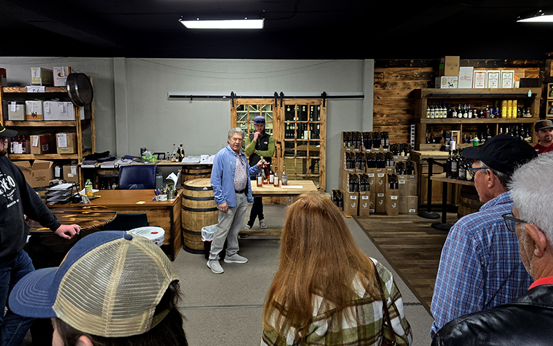 SoBro Spirits owner Lou Wildeman introducing the West Fork team.