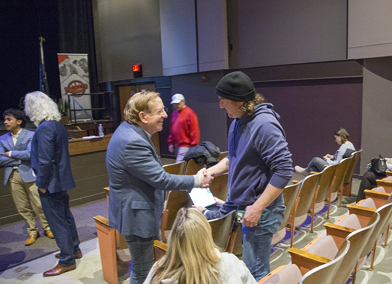 Jim Brainard before the meeting