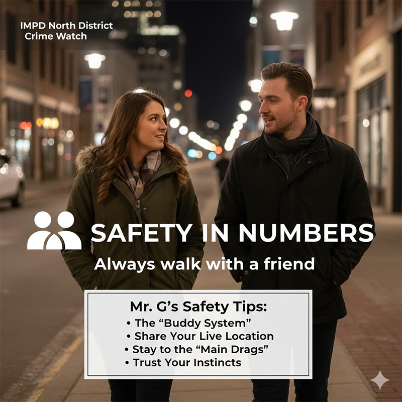 IMPD North District Crime Watch - Group Safety & The Buddy System