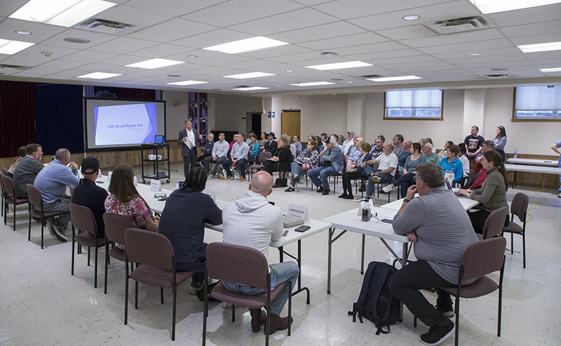 The petitioners presenting to the committee