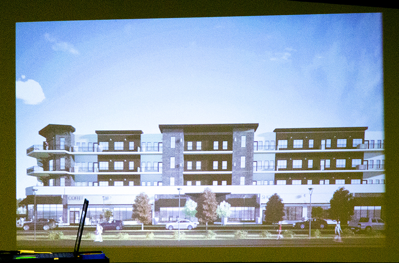 Rendering showing the Broad Ripple Avenue facade
