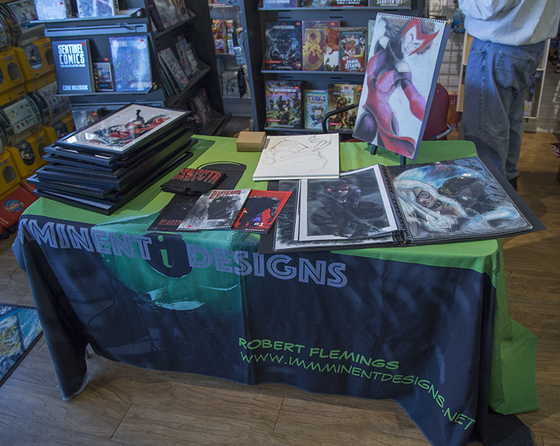 Comic book artist Robert Flemings