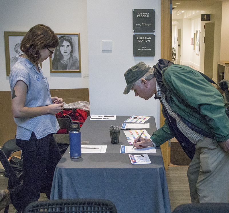 Attendees signed in