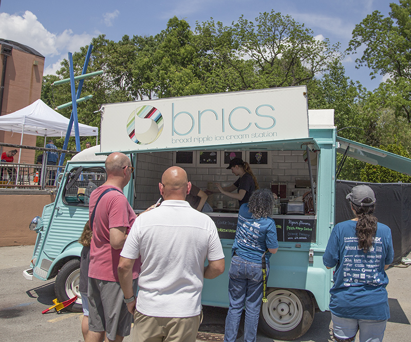 brics served ice cream in the Artist Lot