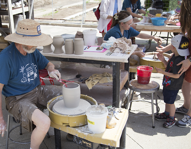 Pottery demonstration