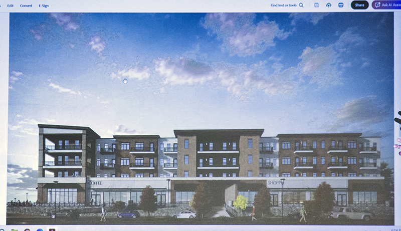 A rendering of the north side along Broad Ripple Avenue