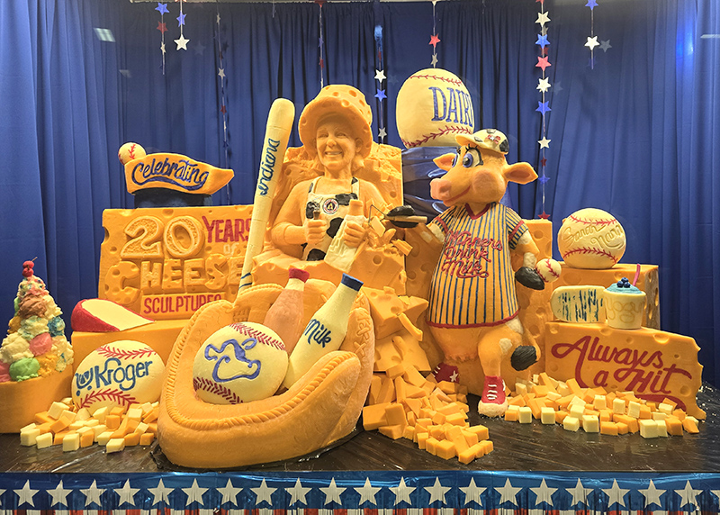 The annual cheese sculpture