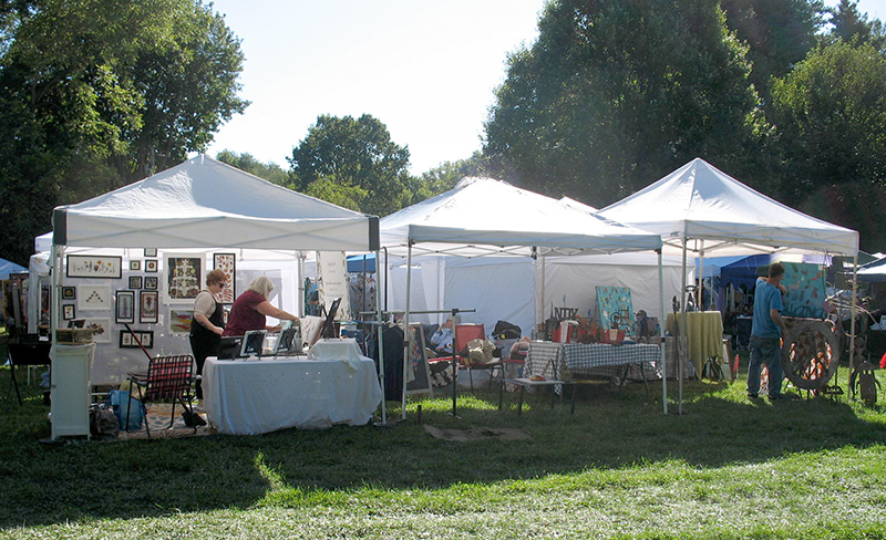 A variety of arts and crafts were available for sale at the Rocky Ripple Festival.